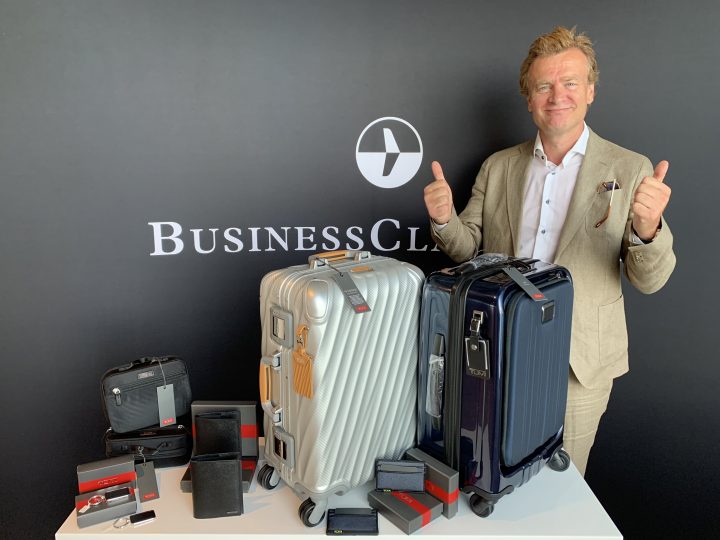 Businessclass delar ut TUMI-produkter till ett värde av 20 000:-