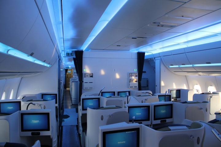 Bli med inn i verdens nyeste passasjerfly Airbus A350 - Kabinbelysning - 4