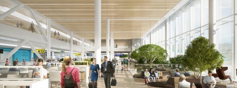 De første bildene fra den nye piren på Amsterdam Schipol