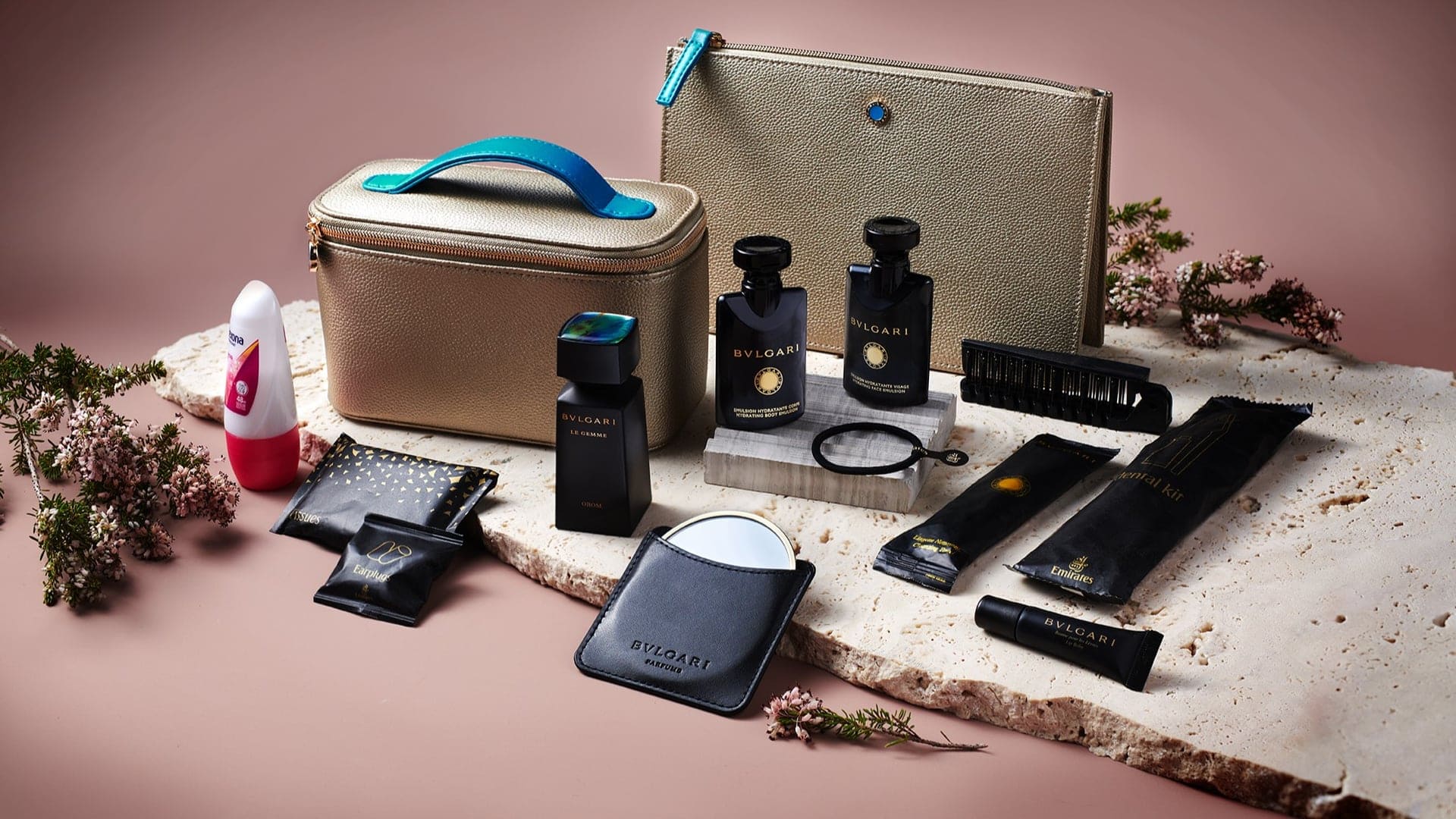 Airlines News - Emirates - new Bulgari amenity kits in Business Class and First Class