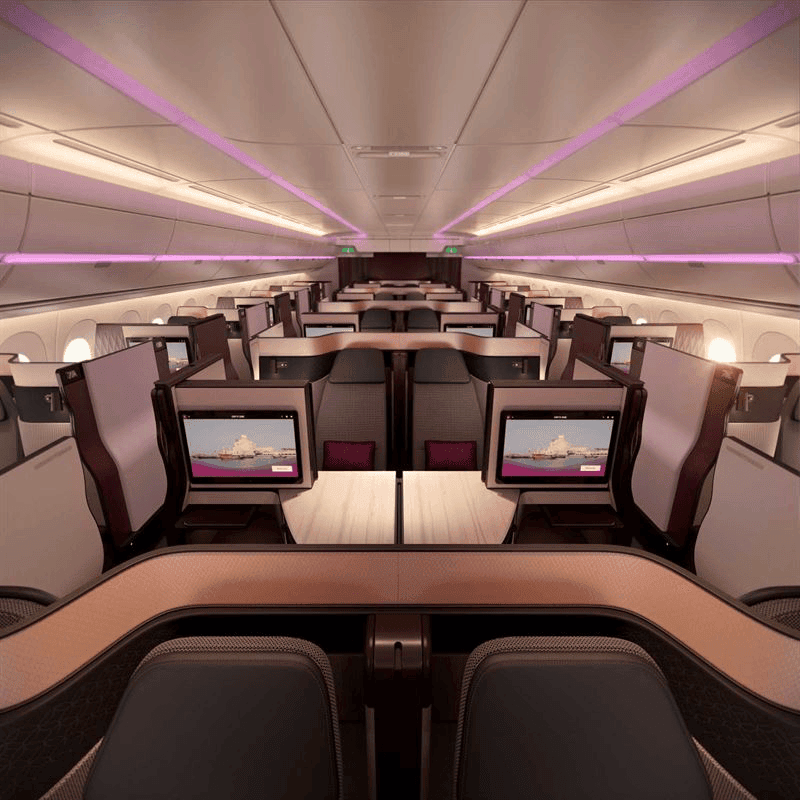 Qatar Airways med Business Class Qsuite till Köpenhamn
