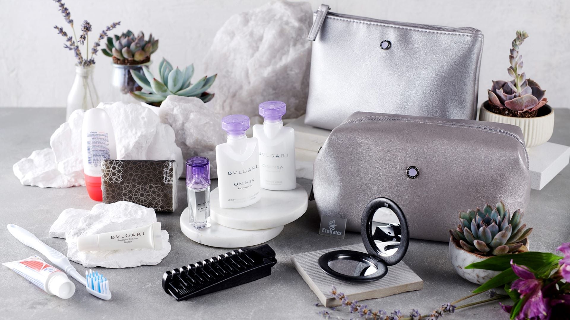 Emirates unveils Bulgari amenity kits for Business Class & First Class