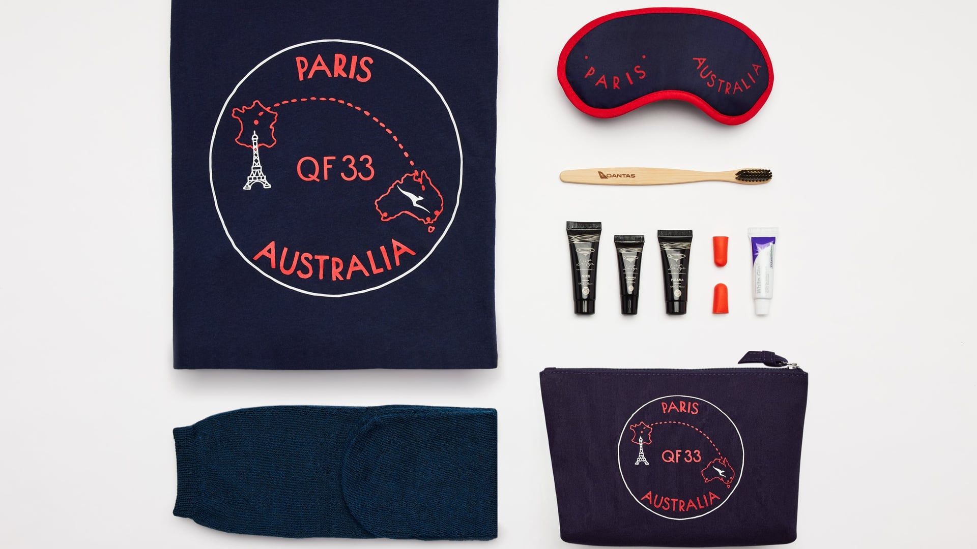 Airlines News - Qantas unveils French menu & amenity kit for Perth to Paris flights 