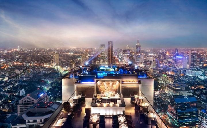 Världens tio bästa hotelltakbarer - Moon Bar, Banyan Tree Bangkok