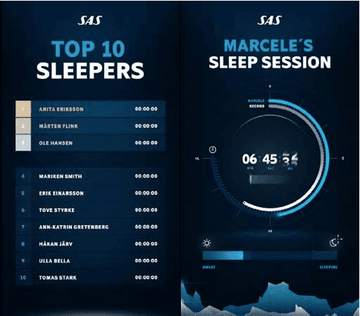 Hvem sovner kjappest i SAS nye business class? Konkurrer på Oslo Gardermoen torsdag 26 februar - 2