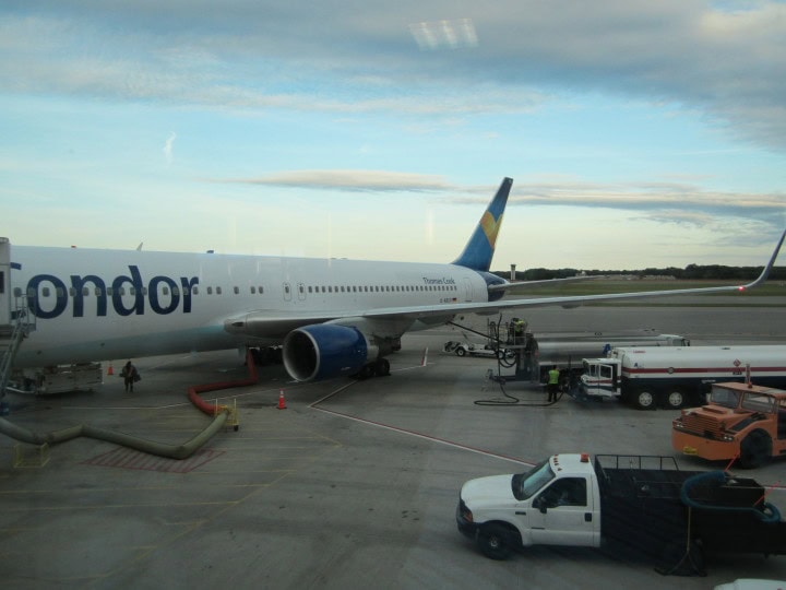 Condor Airlines Boeing B767-300ER Business Class Providence, Rhode Island, USA-Frankfurt - 1