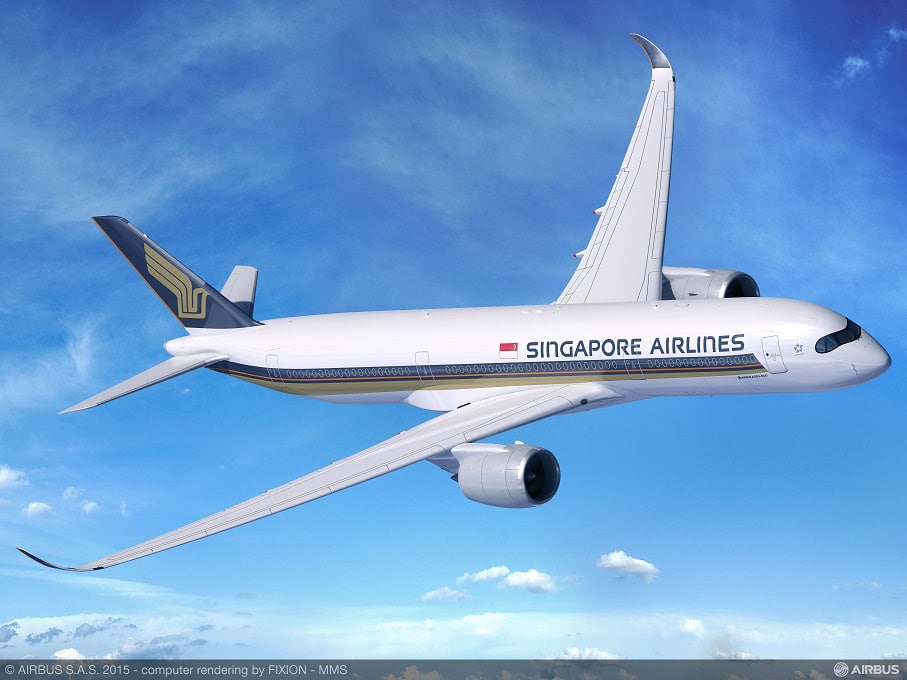 Singapore Airlines har fått sin første Airbus A350-900