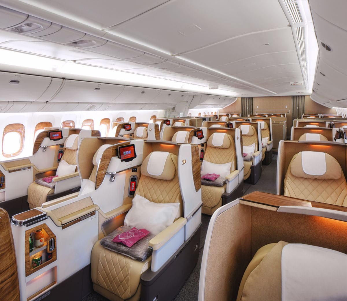 Emirates Unveils Updated Business Class Seats For Some Of Its B777s - 1