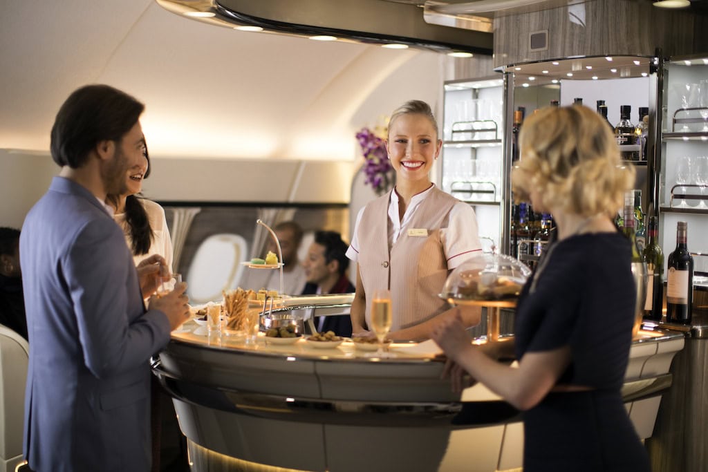 Emirates' Swanky New Onboard Bar