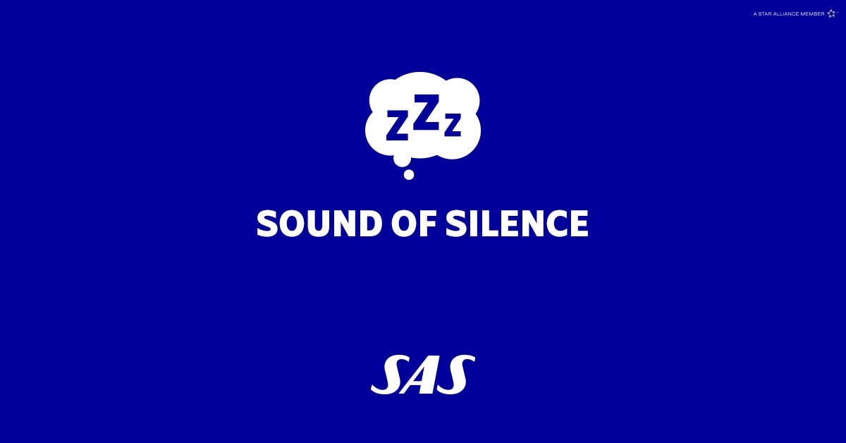 SAS Silent Morning Flights means quieter mornings onboard