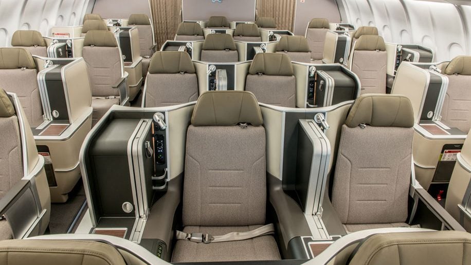 Flat beds in tap air portugal's Executive Class 