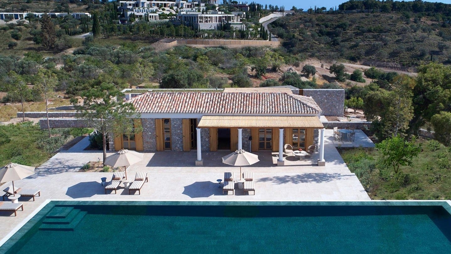 Hotels News - Amanzoe - the real star of Glass Onion: A Knives Out Mystery