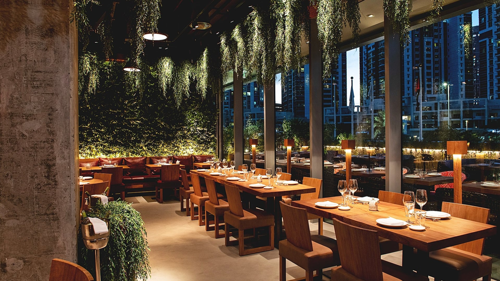 ROKA Dubai's tables