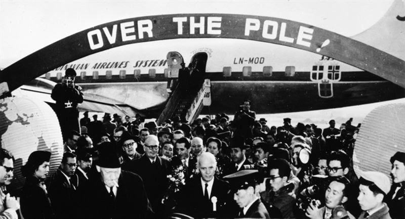 SAS-ruten fra København til Tokyo over Nordpolen fyller 60 år