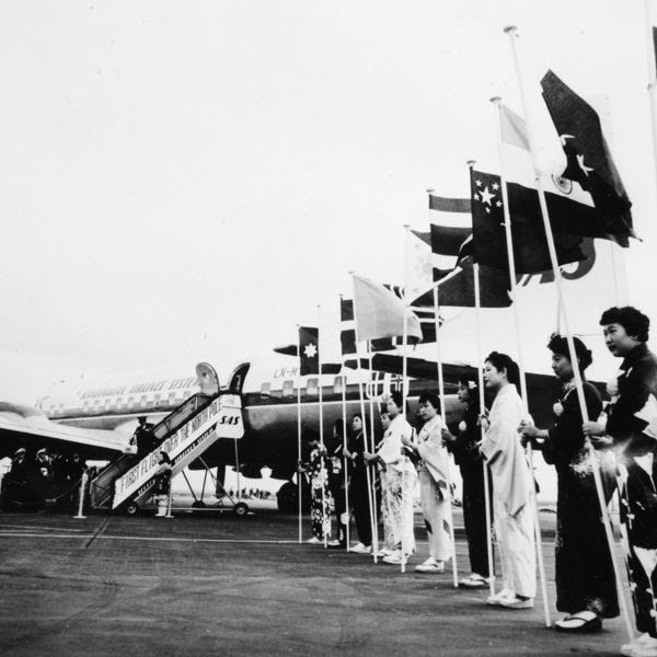 SAS linje från Köpenhamn till Tokyo fyller sextio år - 1