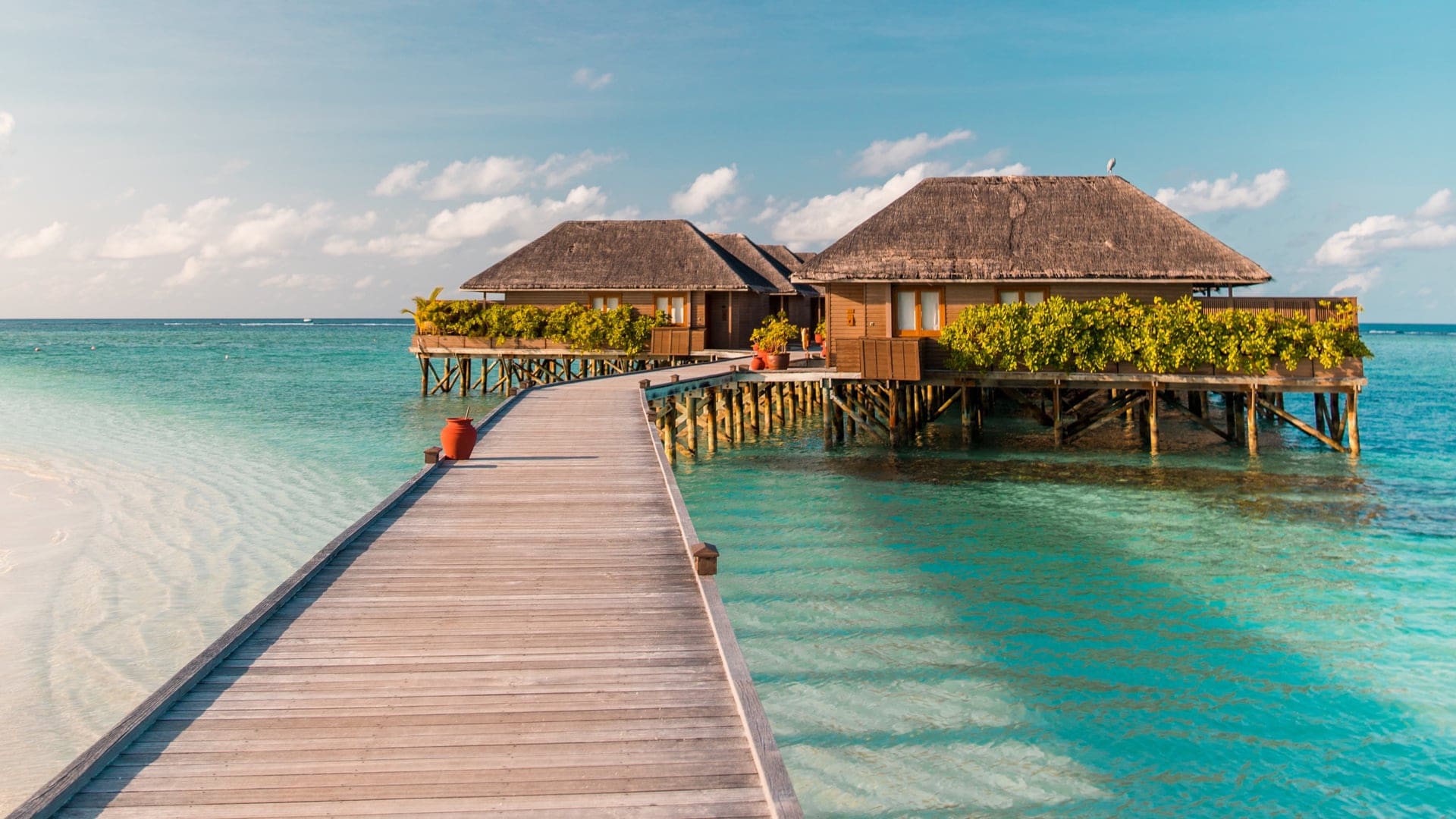 a stunning overwater villa