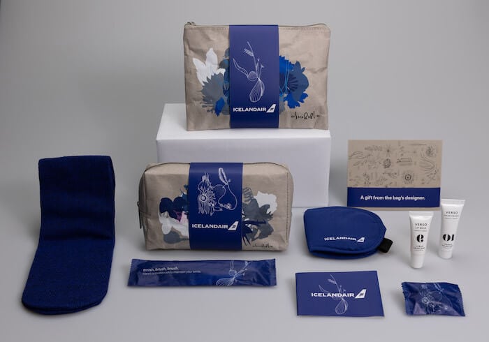 Icelandair - new Amenity Kits in Business Class