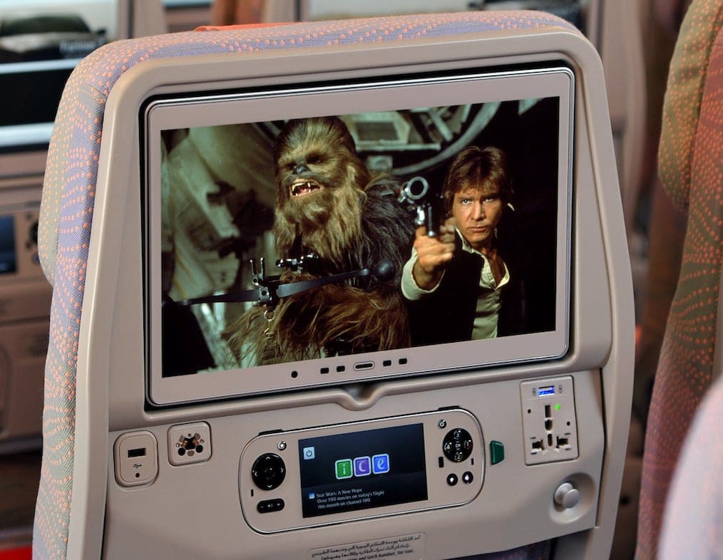 Nå kan du se Star Wars-filmene om bord i Emirates