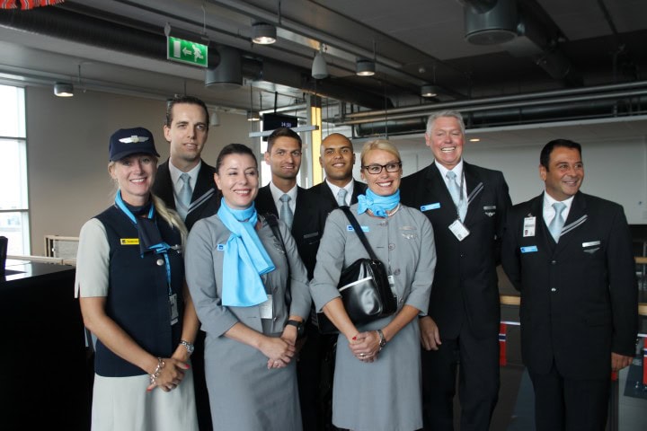 Invigning av SAS nya oljelinje, all-business class Stavanger-Houston - Inhyrt flygplan från schweiziska Privatair - 1