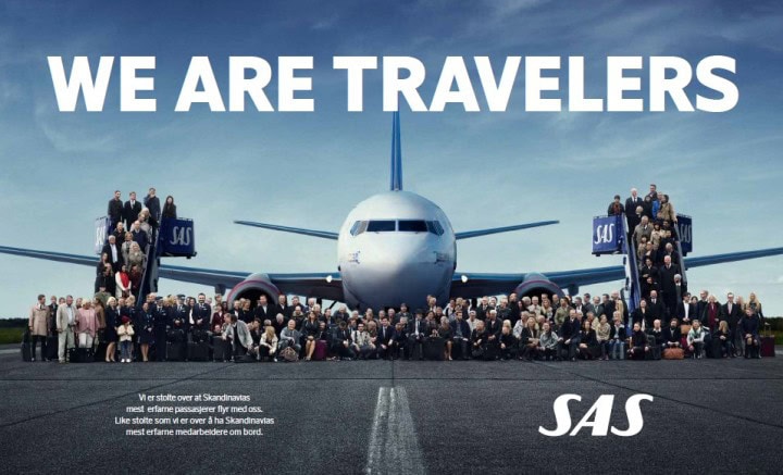 SAS lanserer nytt livsstilskonsept for frekvente reisende - "We Are Travelers"