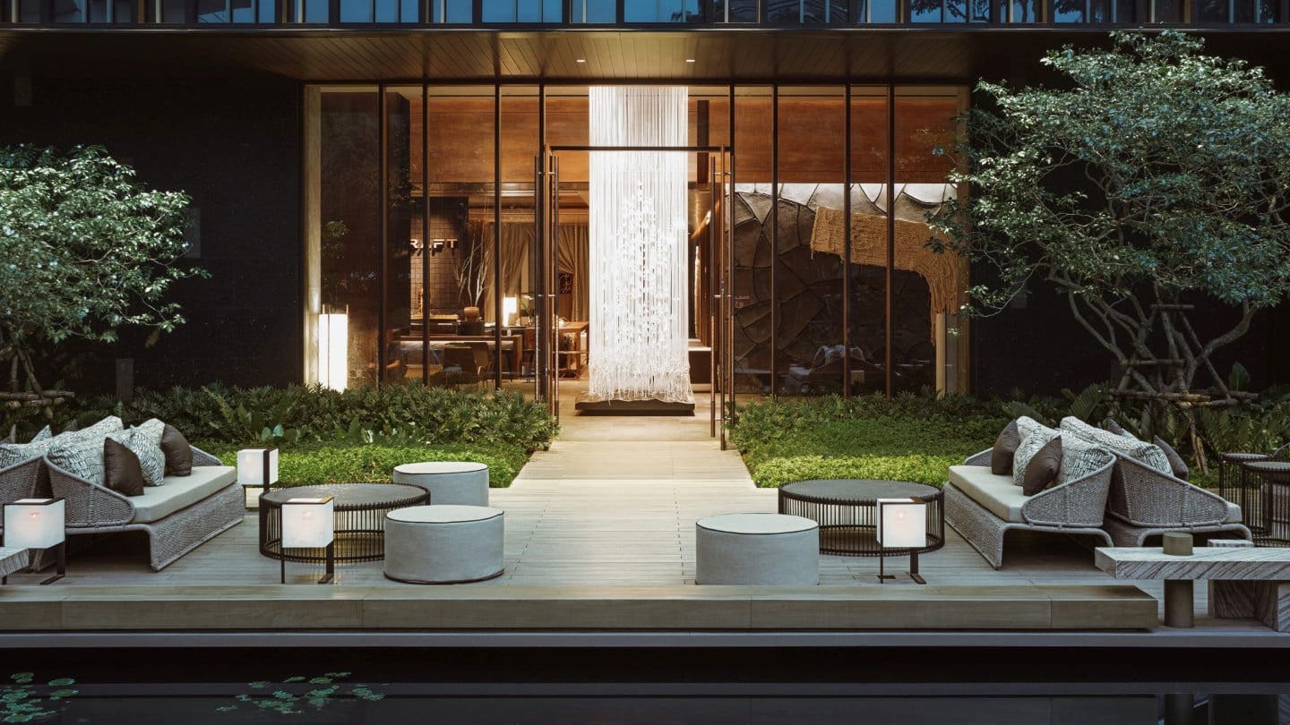 Main entrance of Kimpton maa-lai bangkok hotel