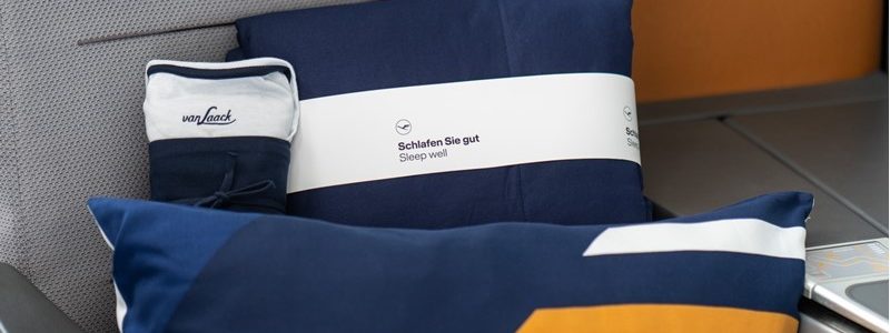 Lufthansa introducerar nya bekväma sängkläder i affärsklass på långlinjer