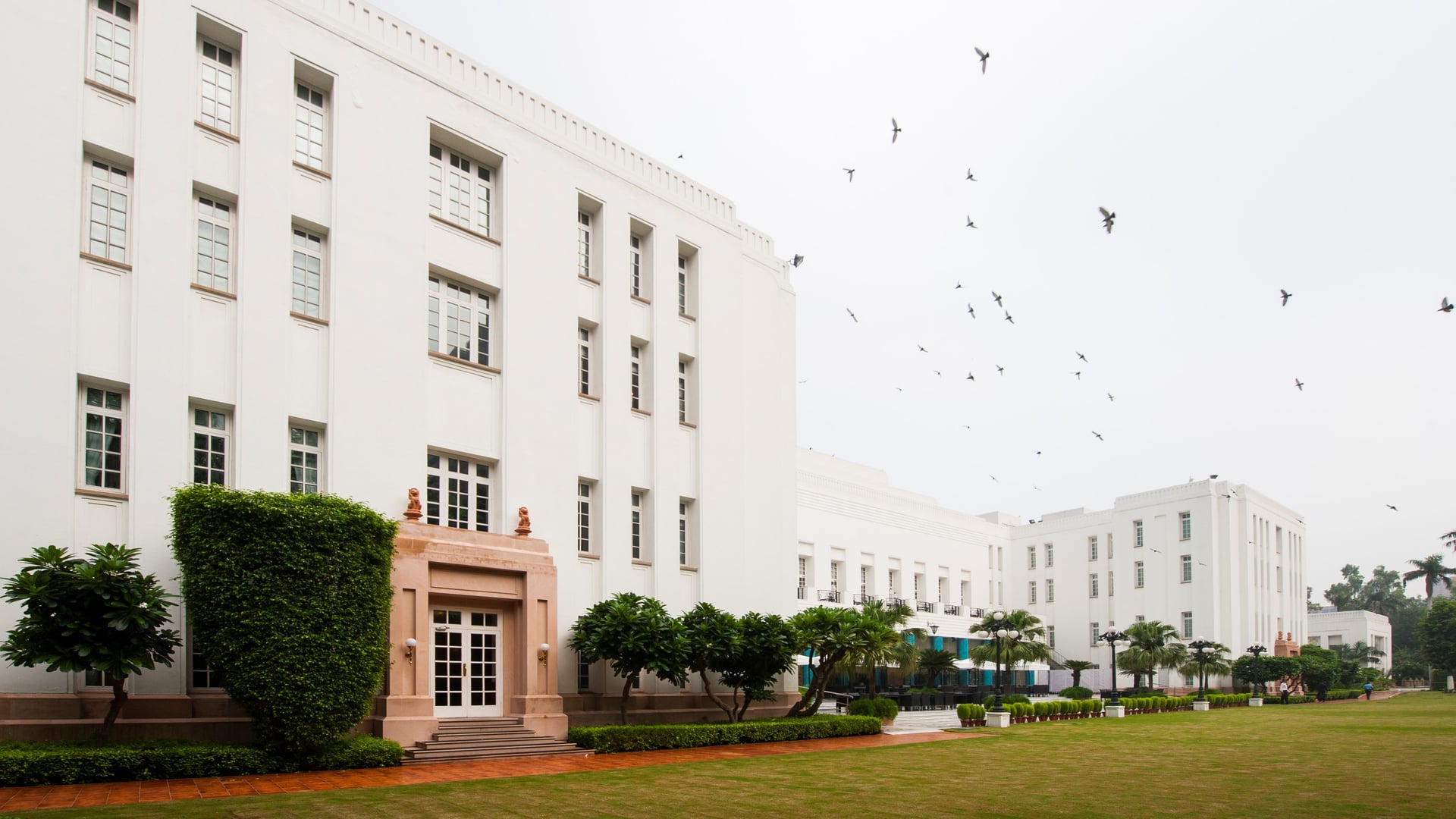 Outside the Imperial New Delhi 