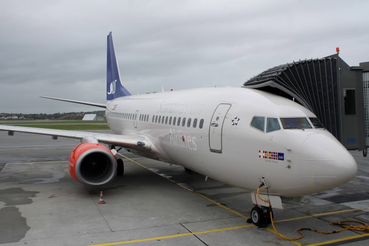 Invigning av SAS nya oljelinje, all-business class Stavanger-Houston - Flygplanets nya namn - 3