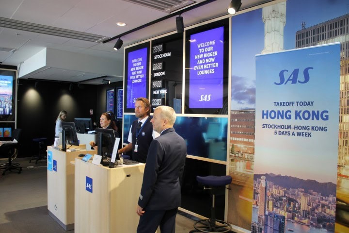 The opening of SAS’ new lounges at Stockholm Arlanda - Reception area - 1