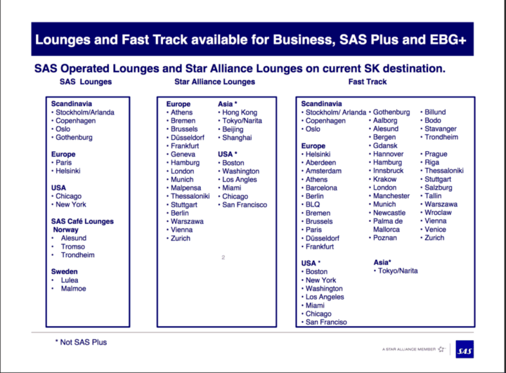 Stora ändringar hos SAS vad gäller lounger och fast track - 2