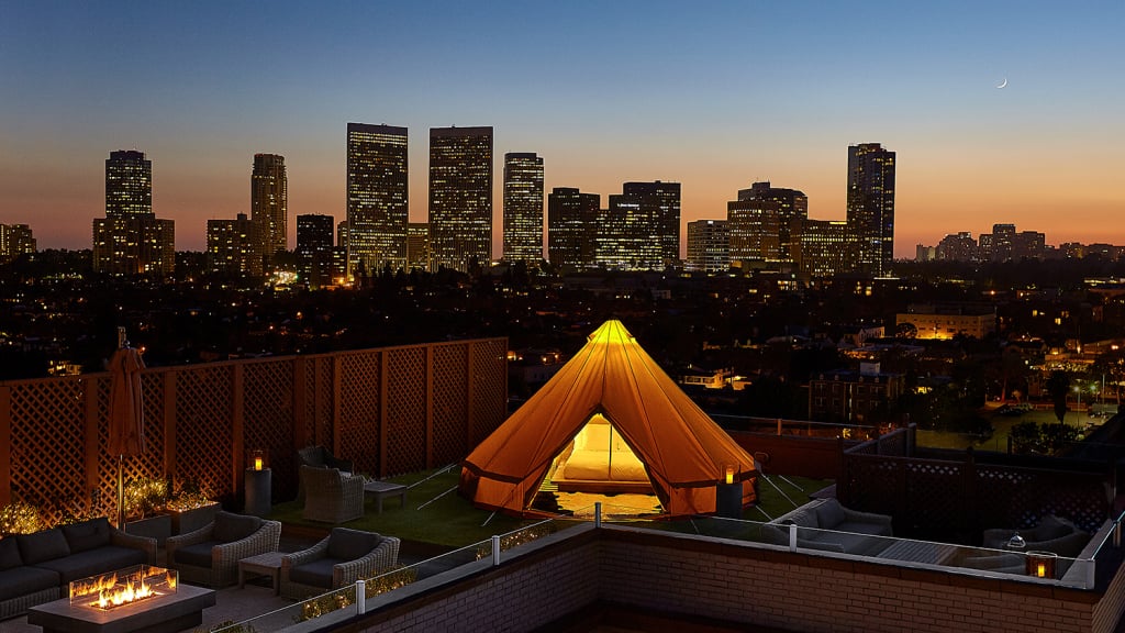 The Beverly Wilshire Is Offering The Ultimate Glamping Experience Overlooking The Hollywood Hills