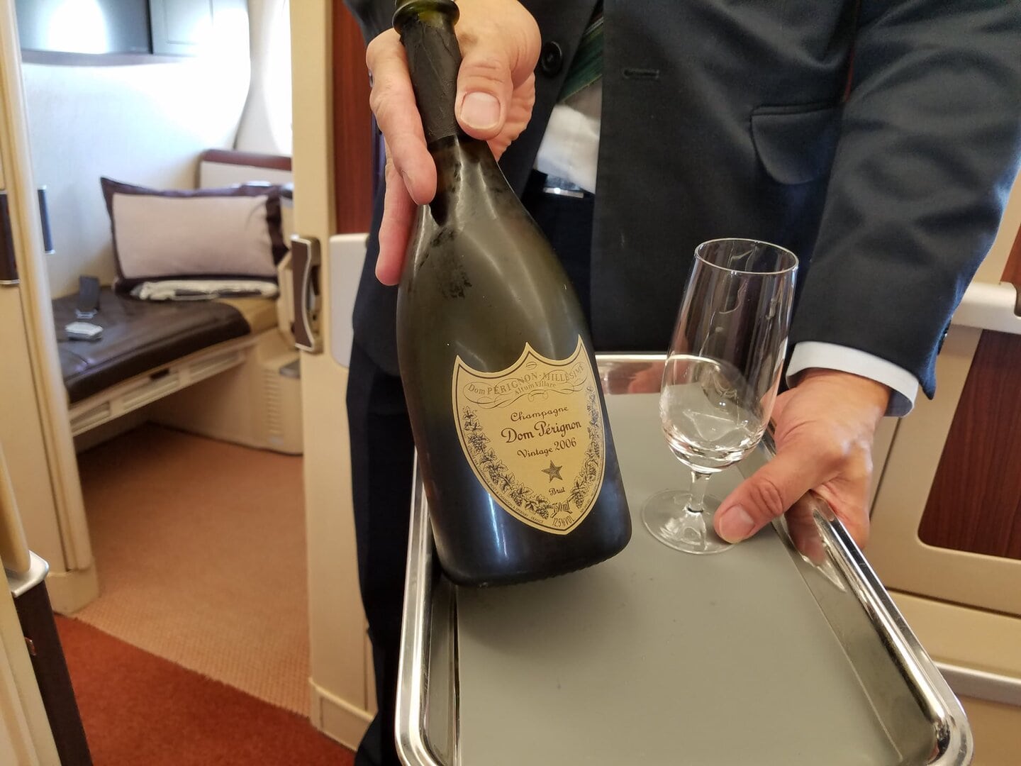Which airline serves the best Champagne?
