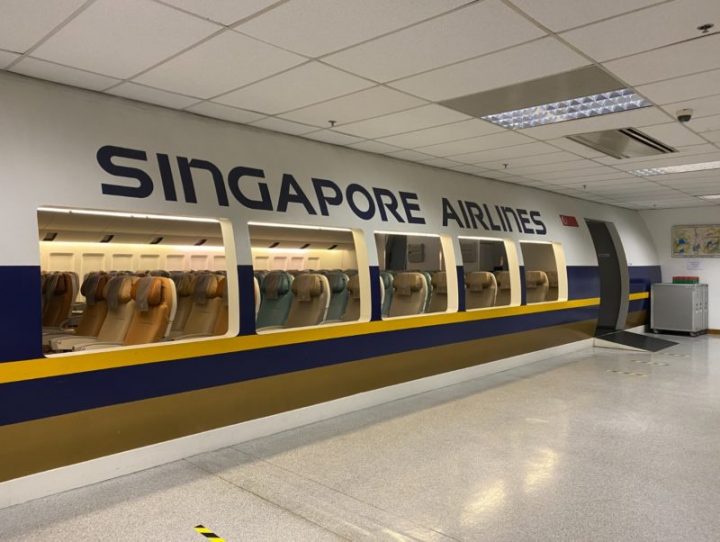 Singapore Airlines omvandlar en parkerad Airbus A380 till en restaurang - 4