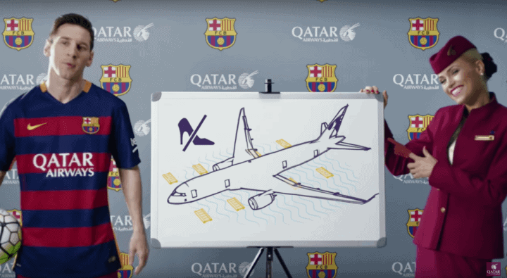 Se Messi og Neymar i Qatar Airways´ nye sikkerhedsvideo - 1