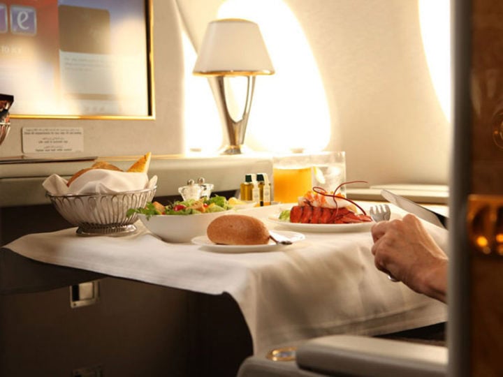 Førsteklasses måltider i lufta - Emirates