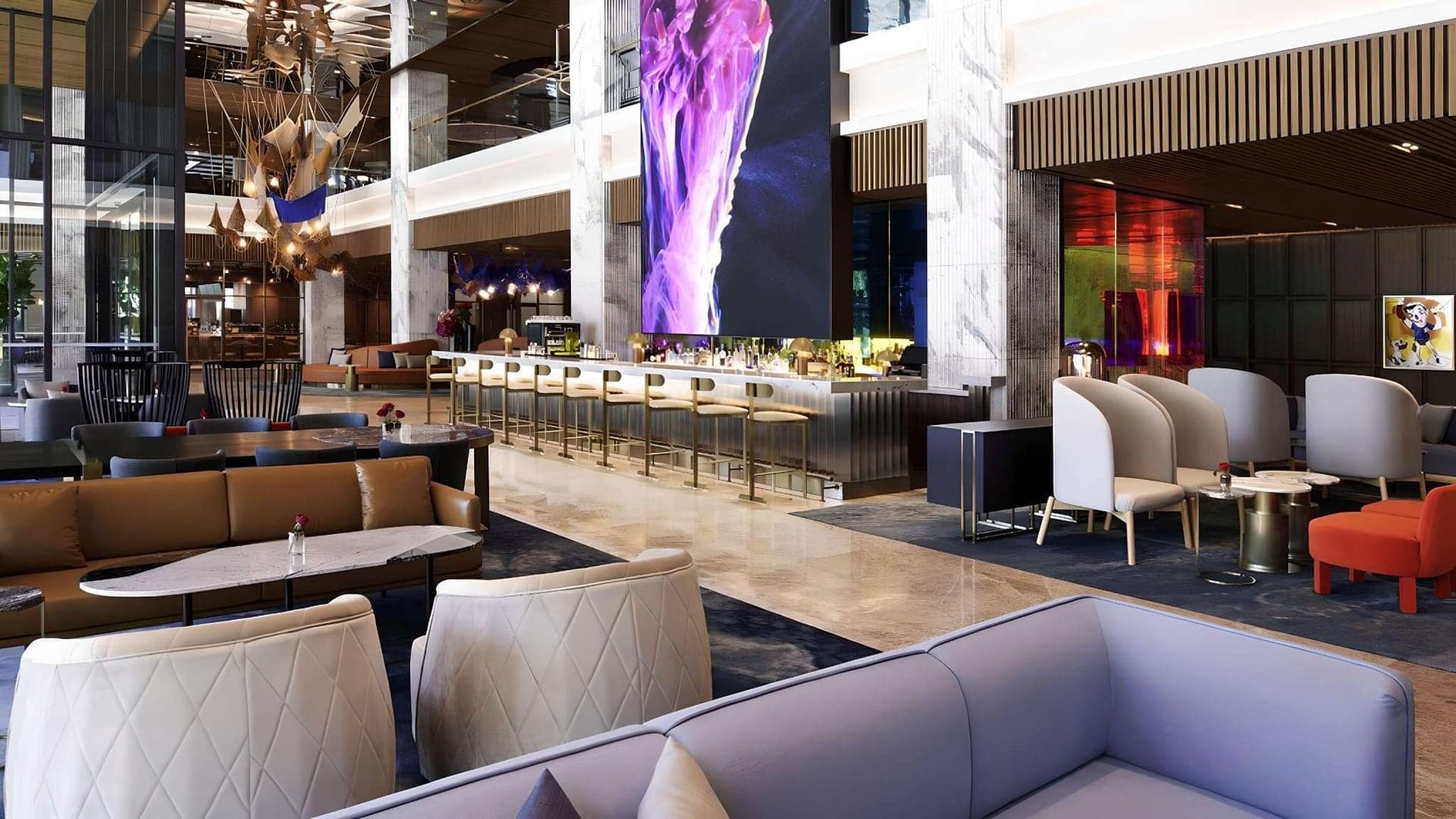 bar and lounge at mondrian seoul itaewon