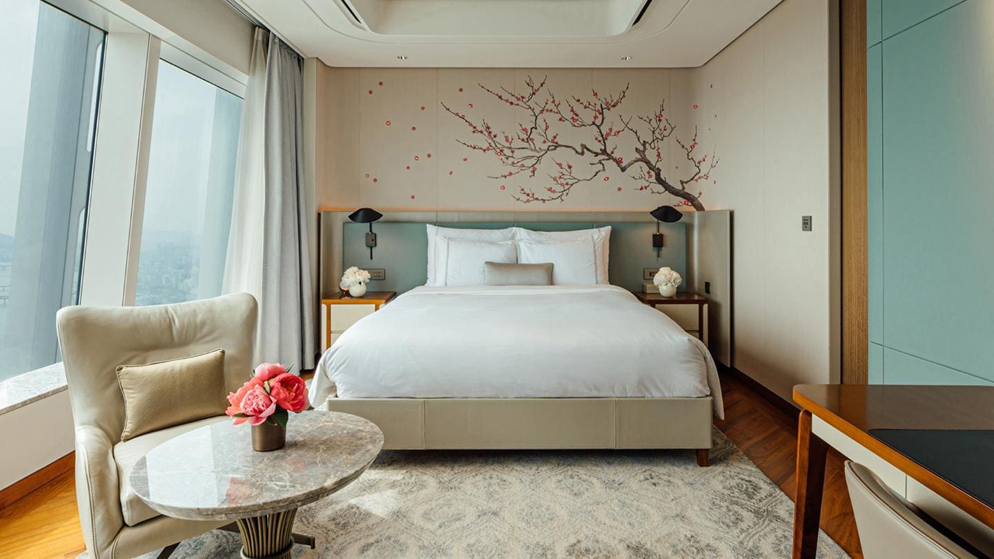 Bedroom at signiel hotel seoul