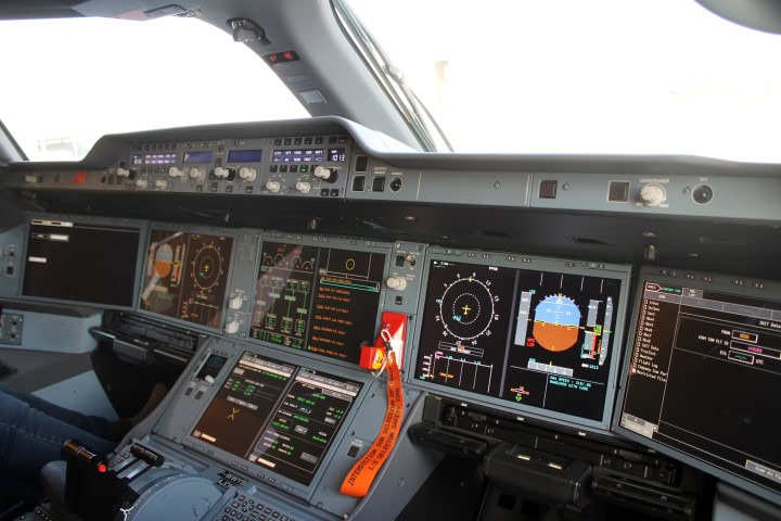 Kig ind i verdens nyeste passagerfly – Airbus A350 - Cockpittet