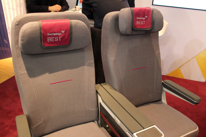 Lufthansas dotterbolag Eurowings startar långlinjetrafik - Test av den nya Eurowings Best-stolen - 2
