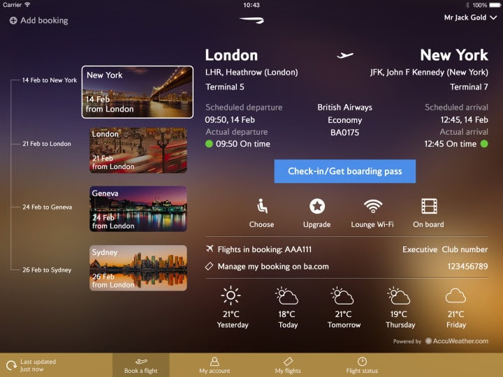 British Airways lanserar ny ipad-app