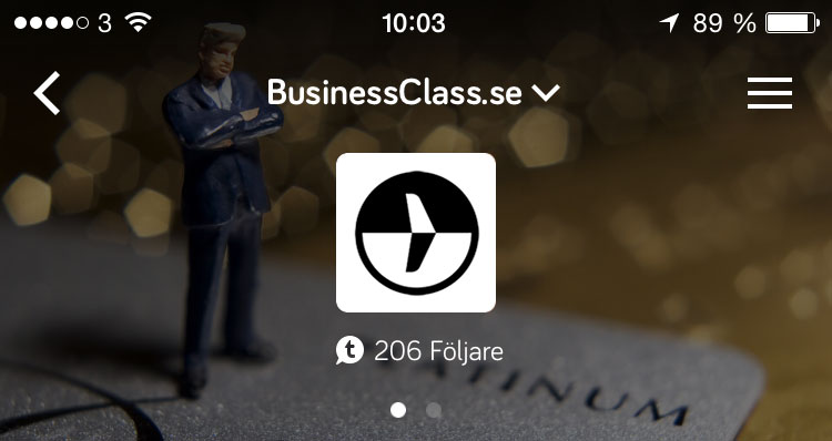 Tapatalk - BusinessClass serverat i en mobilapp