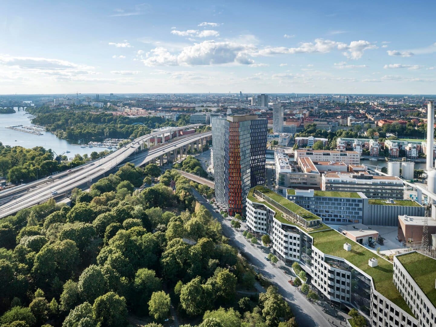 Stockholms nya kreativa hub och landmärke – Sthlm New – tar form med känd krögare på toppen
