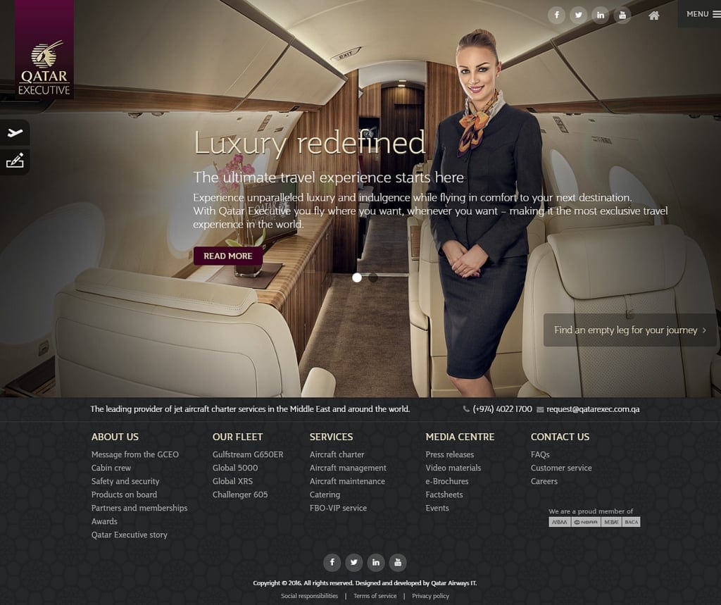 Take a virtual tour on board Qatar Airways’ luxurious private jets