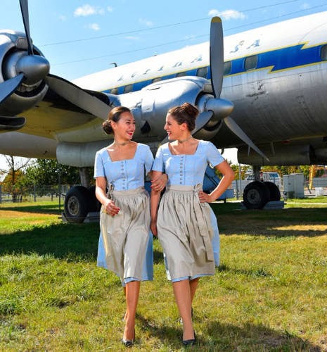 Oktoberfest on board Lufthansa this year - with 1950’s uniforms