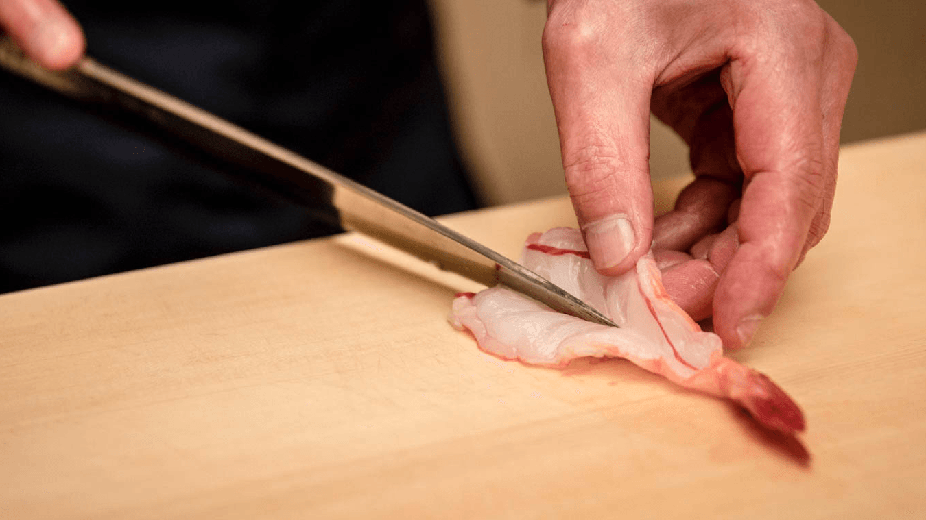 Scampi at sushi shunei paris