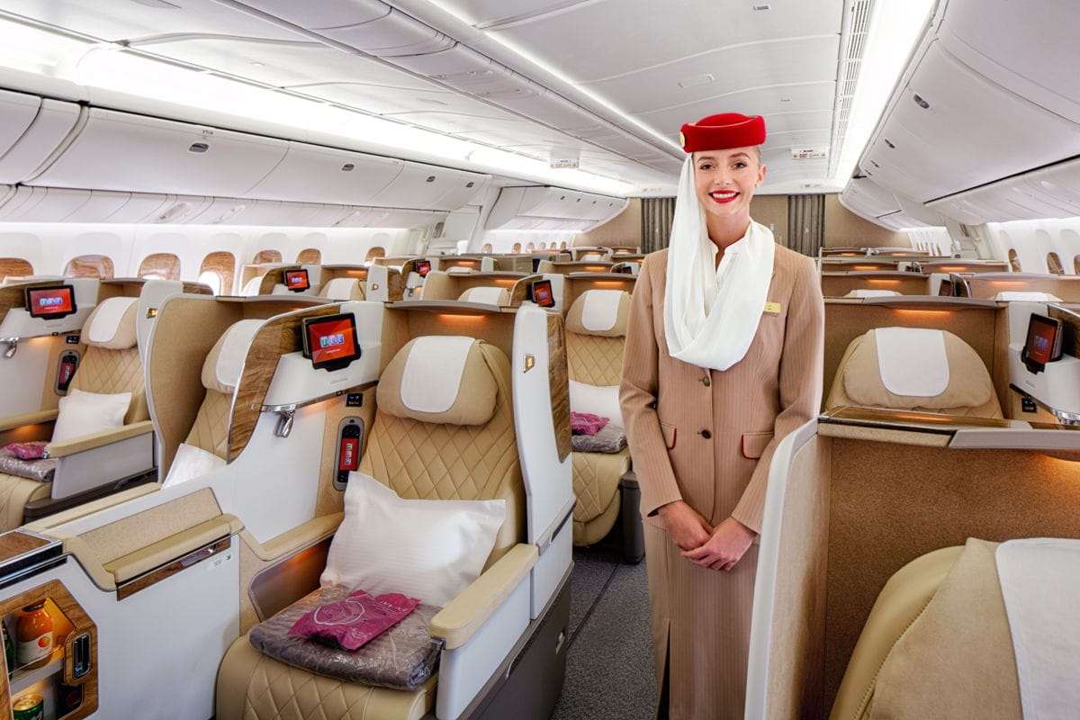 Emirates Unveils Updated Business Class Seats For Some Of Its B77s