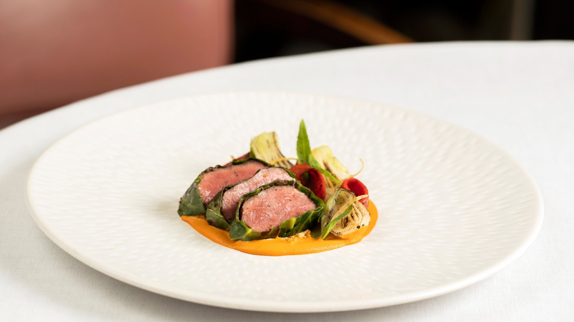 food served on a table at Murano