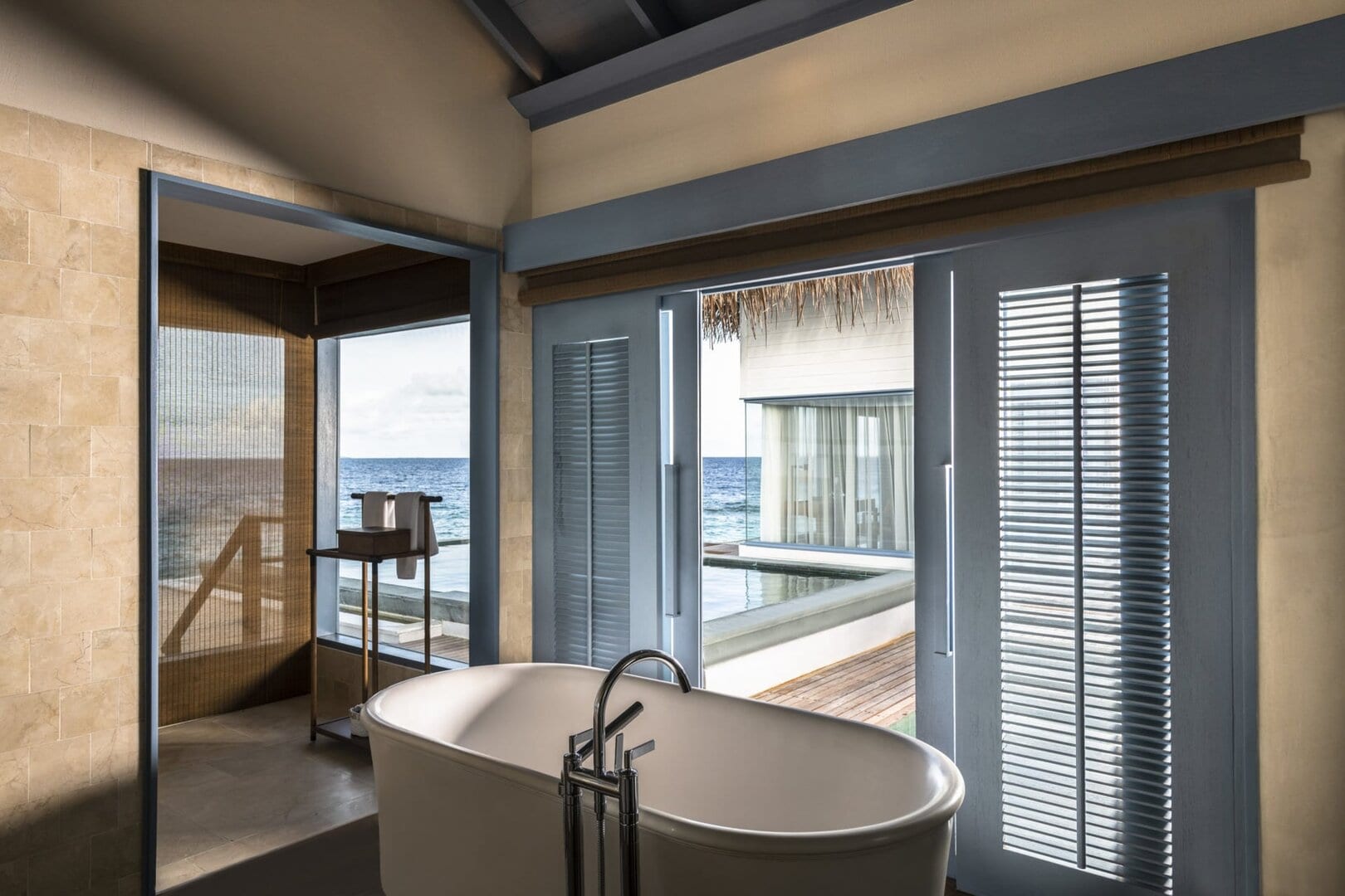 Raffles Maldives Meradhoo open overwater villas