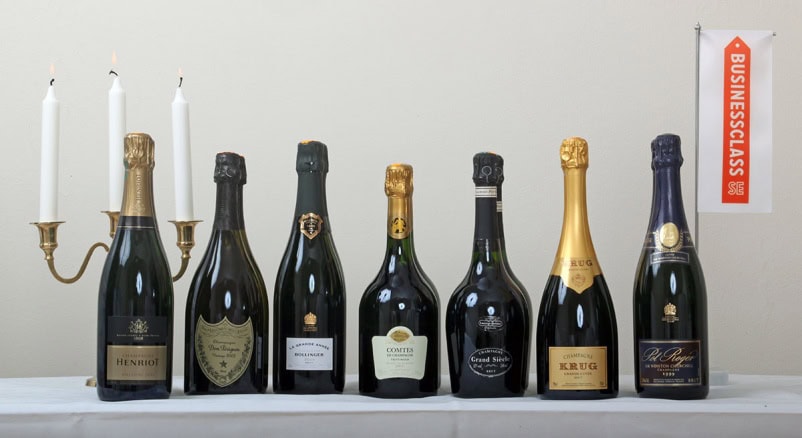 BusinessClass.se har utsett flygvärldens bästa champagne