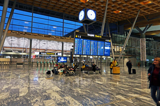 Den nye terminalen ved Oslo Lufthavn åpnes for prøvedrift